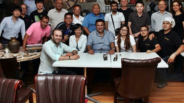 Group of people smiling at the camera