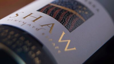 Shaw Vineyard Estate wine bottle label