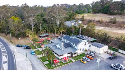 Aerial view Steampacket Hotel