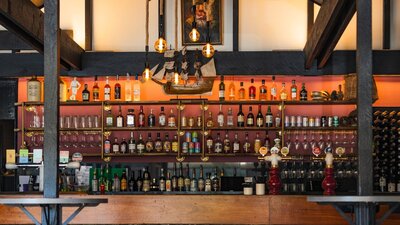 View of the Steampacket Hotel Front Bar Craft Beer on tap