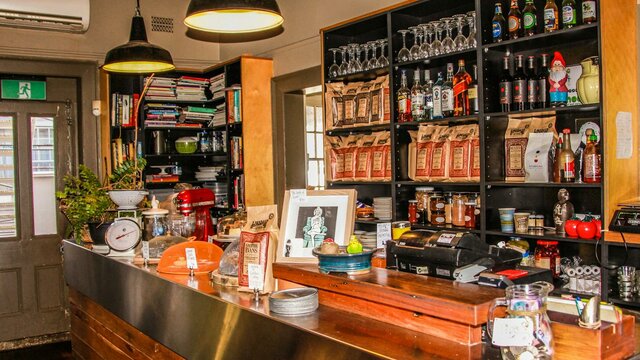 Front counter of the Albion Cafe Front counter of the Albion Cafe
