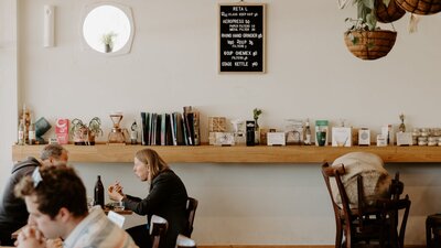 inside the cafe