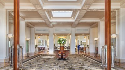 Hotel entrance to The Tea Lounge