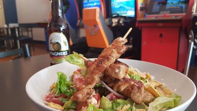 Chicken Skewer Salad