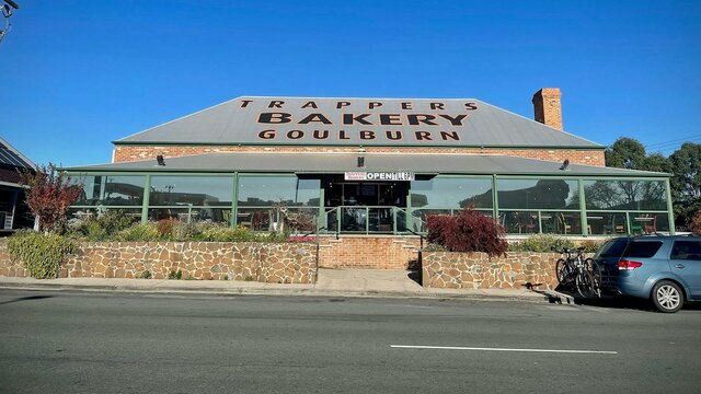 Trappers bakery Exterior Trappers Bakery opposite The Big Merino