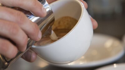 Coffee being prepared at Two Before Ten