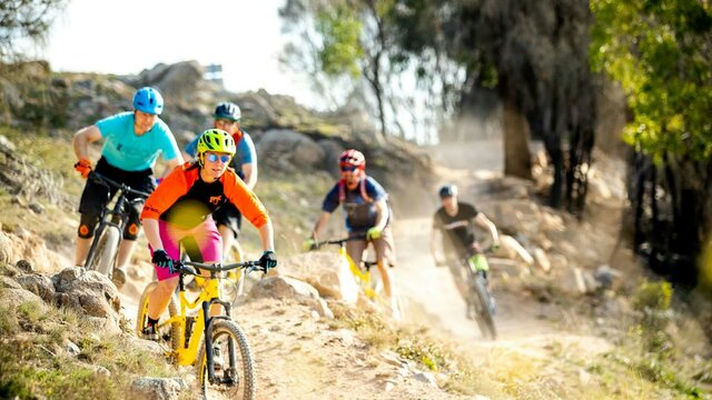 Cycle City Hire bikes hitting up the mountain Hire My Bike