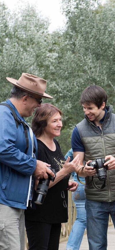 Photography tour group at the Zoo