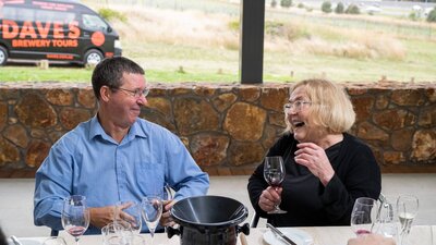 Couple wine tour Canberra