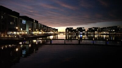Kingston Foreshore, Canberra Ghostly, dark Kingston Foreshore