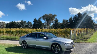 Audi A8 luxury vehicle  - a ray of sunshine!