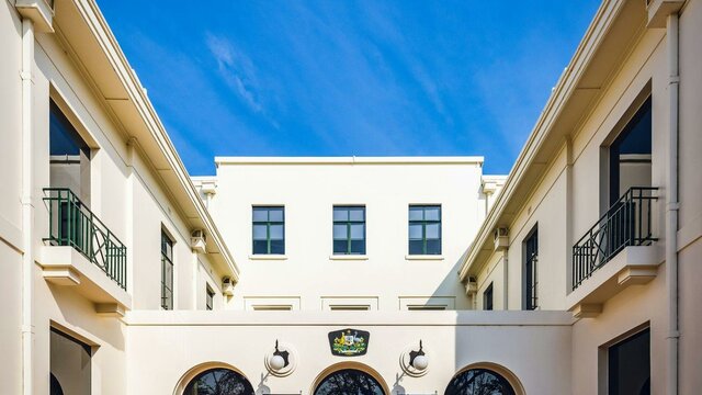 Entrance of National Archives of Australia