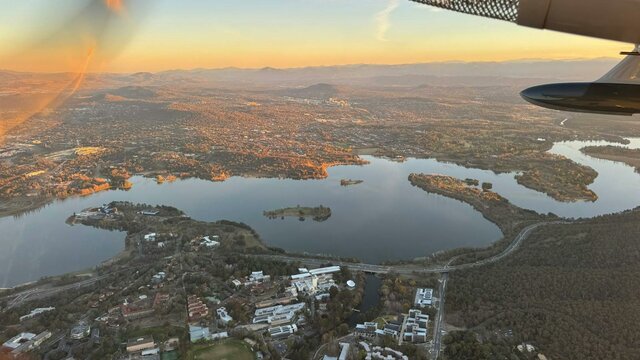 Lake Burley Griffin at Sunset