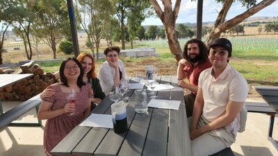 Group of guests at Jeir Creek Winery