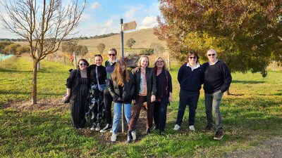 Group photo at Dionysus winery