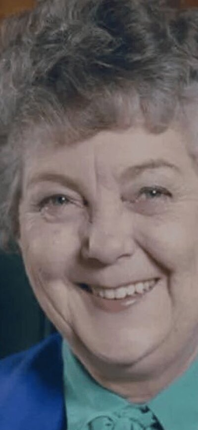 Joan Child sitting in the Speaker's chair