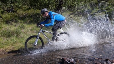Mountain biking with Outward Bound
