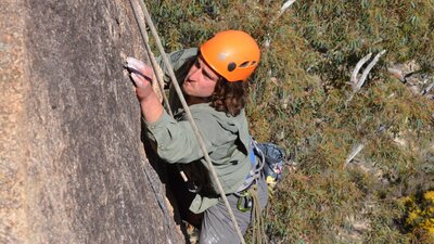 Rock climbing with Outward Bound