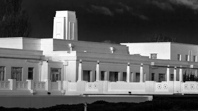 Old Parliament house at night