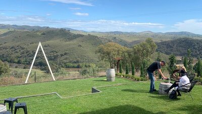 Wine tasting at Brindabella Hills