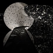 Jenna Rowe Ouroboros A night shot of Ouroboros sculpture at the National Gallery of Australia