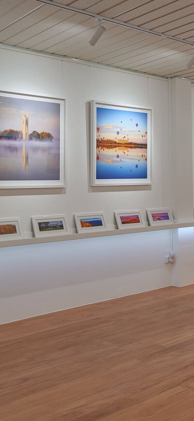 Artwork on display at the Scott Leggo gallery.