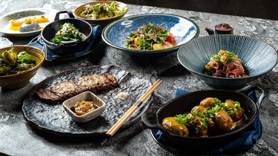 Various food dishes at Inka restaurant