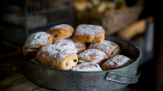 Freshly baked croissants available at the Capital Region Farmers Markets.