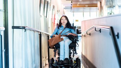 One of the many accessible features at the QT Canberra.